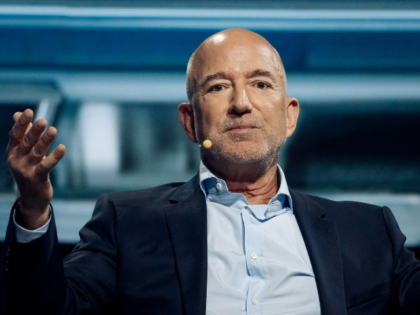 Jeff Bezos, founder of Amazon.com Inc., during the America Business Forum in Miami, Florid