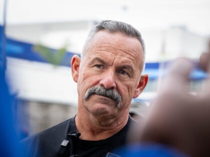 Los Angeles, CA - January 06:Riverside County Sheriff Chad Bianco, a republican candidate