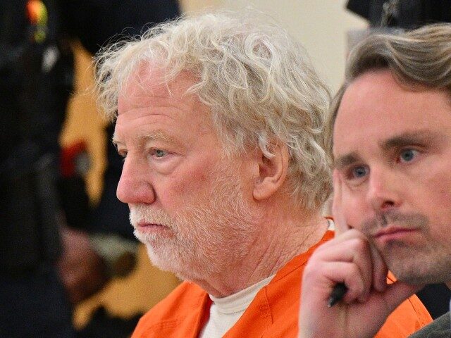 Director and actor Timothy Busfield and defense attorney Christopher Allen Dodd (R) attend