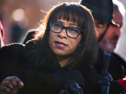 Oregon - UNITED STATES - JANUARY 21: Rep. Janelle Bynum, D-Ore., speaks to reporters as th