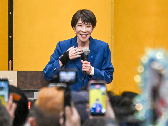 Sanae Takaichi, Japan's prime minister and president of the Liberal Democratic Party (LDP)