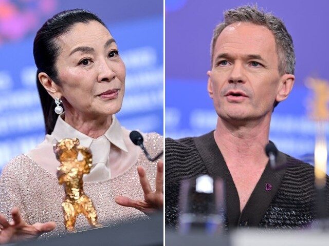 L-R: Michelle Yeoh, Neil Patrick Harris at the 2026 Berlin Film Festival
