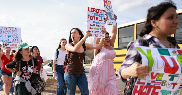 VIDEO — Ohio: Student Mob Damages Kroger Store During Anti-ICE Walkout