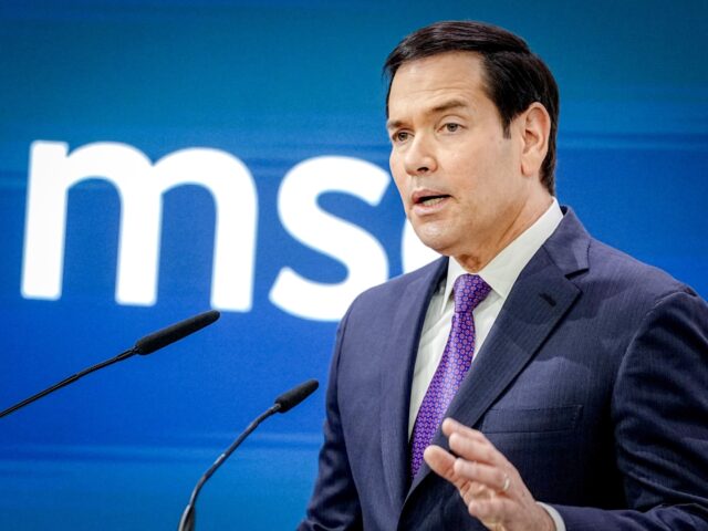 14 February 2026, Múnich;: U.S. Secretary of State Marco Rubio today made a conciliatory
