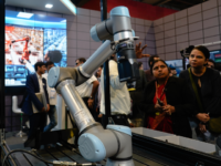 Attendees at the AI Impact Summit in New Delhi, India, on Friday, Feb. 20, 2026. India kic