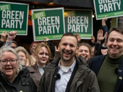 LONDON, ENGLAND - FEBRUARY 18: Green Party leader with defected former Labour council lead