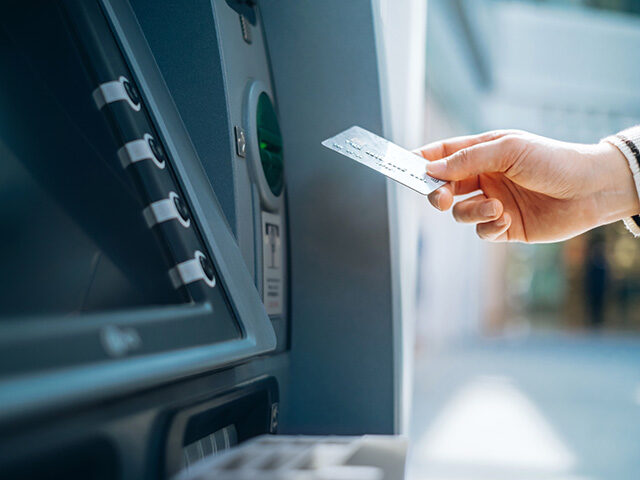 bank card cash machine