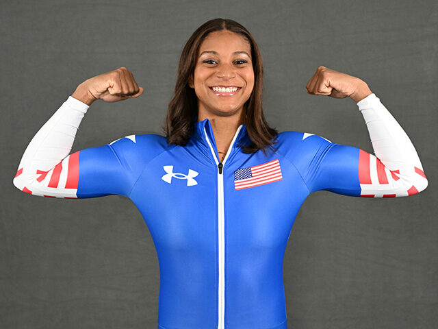 Olympian Jasmine Jones of Team United States poses for a photo on February 03, 2026 ahead