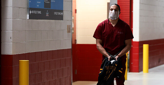 Patriots’ Mack Hollins Enters Levi’s Stadium Shackled and Dressed in Prison Jumpsuit