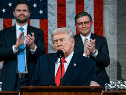 U.S. President Donald Trump delivers the State of the Union address during a joint session
