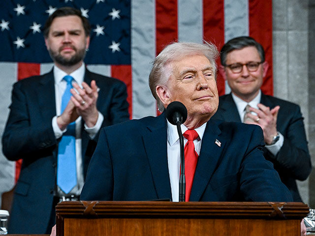 GettyImages2262892807 U.S. President Donald Trump delivers the State of the Union address during a joint session