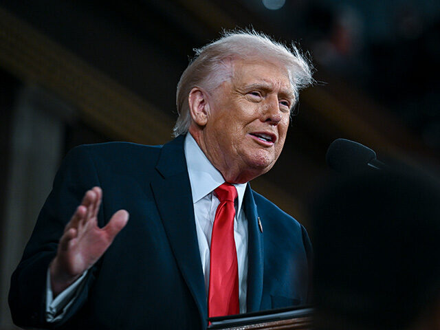 U.S. President Donald Trump delivers the State of the Union address during a joint session