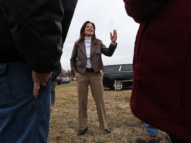 Nashua, NH - November 21: New Hampshire Governor Kelly Ayotte greets supporters as she att