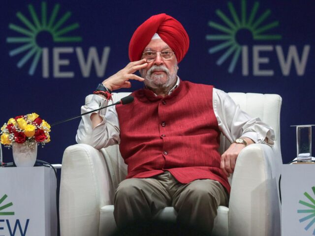 Hardeep Singh Puri, India's oil minister, during India Energy Week in Goa, India, on Tuesd