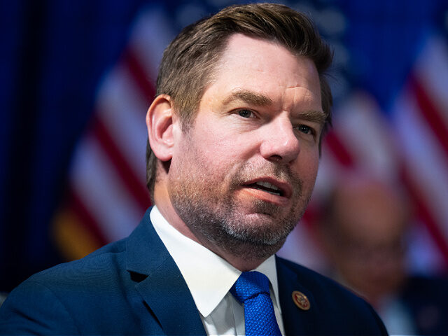 UNITED STATES - JANUARY 6: Rep. Eric Swalwell, D-Calif., speaks during the House Democrats