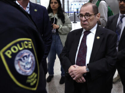 US Democratic Representative from New York Jerry Nadler arrives to observe court proceedin