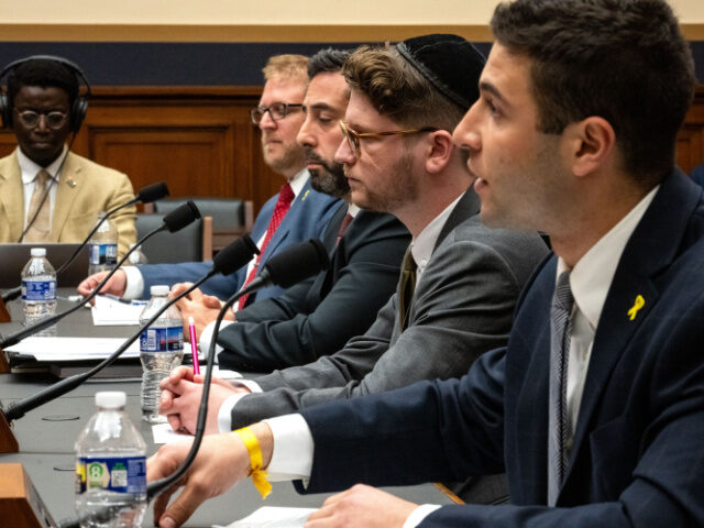 Jewish Students Testify Antisemitism Witnesses Kevin Rachlin, Washington director of the Nexus Leadership Project, Rabbi Mark G