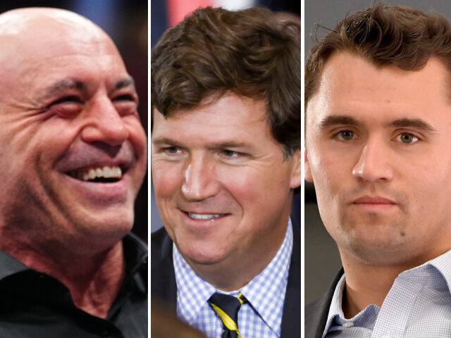 Joe Rogan, Tucker Carlson, Charie Kirk
