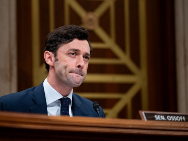 Sen. Jon Ossoff, D-Ga., questions Secretary of Veterans Affairs Doug Collins during the Se