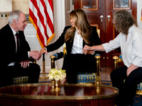 First Lady Melania Trump Meets Freed Hamas Hostages Keith, Aviva Siegel