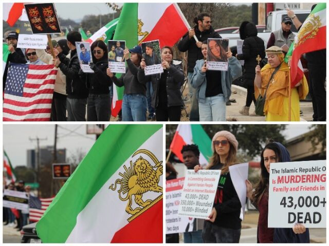 San Antonio Iranian Americans Rally Against Khamenei as Trump Positions U.S. Armada Near Iran San Antonio Iranian Americans Rally Against Khamenei as Trump Positions U.S. Armada Near I