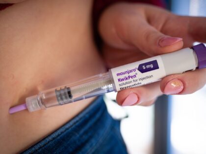 CARDIFF, WALES - NOVEMBER 2: A close-up of a Mounjaro KwikPen injection pen on November 2,