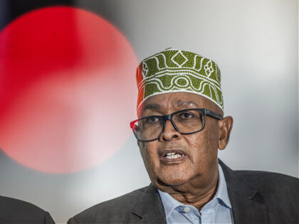 Wadani party presidential candidate Abdirahman Mohamed Abdullahi, also known as Irro, spea