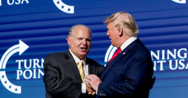 “Trump Pays Tribute to Icon Rush Limbaugh: A Genuine Patriot and Trailblazer!🇺🇸🦅”
