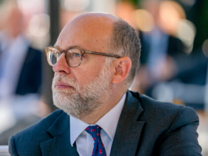 Russell Vought, director of the Office of Management and Budget (OMB), during a lunch with