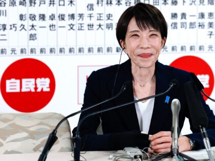 Japan's Prime Minister and President of the Liberal Democratic Party (LDP) Sanae Taka