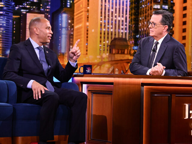 NEW YORK CITY - AUGUST 20: The Late Show with Stephen Colbert and guest House Democratic L