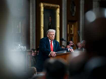 WASHINGTON, DC - FEBRUARY 24: U.S. President Donald Trump delivers the State of the Union