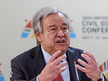 guterres cash demand United Nations (UN) Secretary General, Antonio Guterres gives a press conference on the si