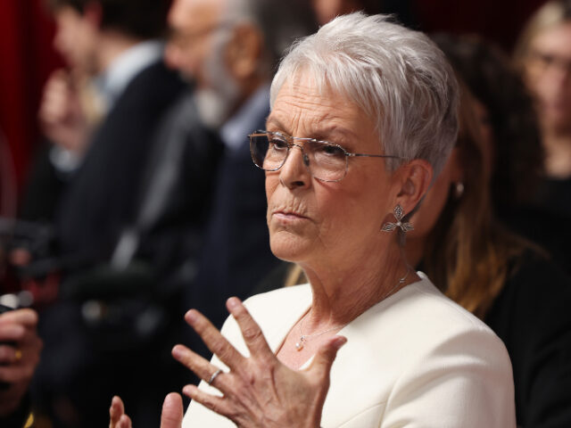 LONDON, ENGLAND - NOVEMBER 24: Jamie Lee Curtis attends the "Ella McCay" UK Spec