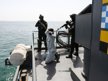 joint naval drills HORMOZGAN, IRAN - FEBRUARY 19: (----EDITORIAL USE ONLY - MANDATORY CREDIT - 'IRANIAN