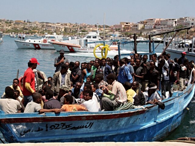 lampedusa Would-be immigrants arrive on a boat in the port of Italy's southern island of Lampedusa l