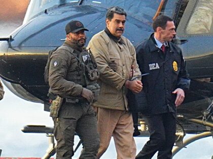 NEW YORK, NY - JANUARY 5: Nicolas Maduro is seen in handcuffs after landing at a Manhattan
