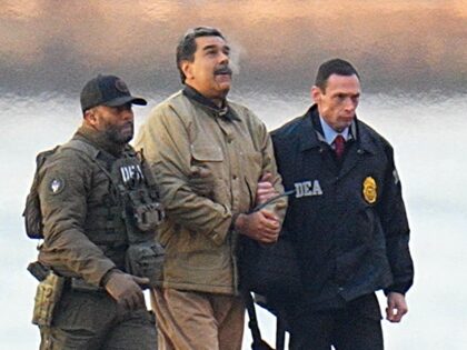 NEW YORK, NY - JANUARY 5: Nicolas Maduro and his wife, Cilia Flores, are seen in handcuffs