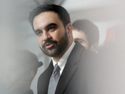 Zohran Mamdani, mayor of New York, speaks during a news conference at a ground breaking ce