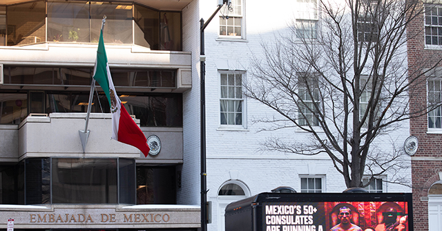 ‘The Invisible Coup’ Billboard Truck Rolls Up on Mexican Embassy to Expose Consulates Swaying U.S. Elections