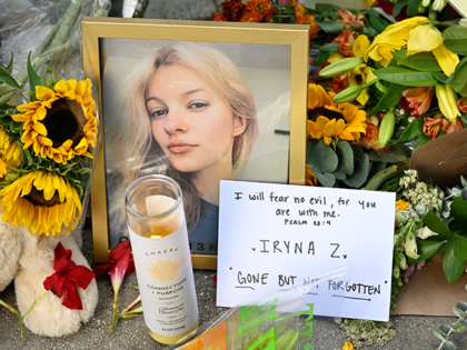 CHARLOTTE, NORTH CAROLINA - SEPTEMBER 11: A view of the memorial dedicated to slain 23-yea