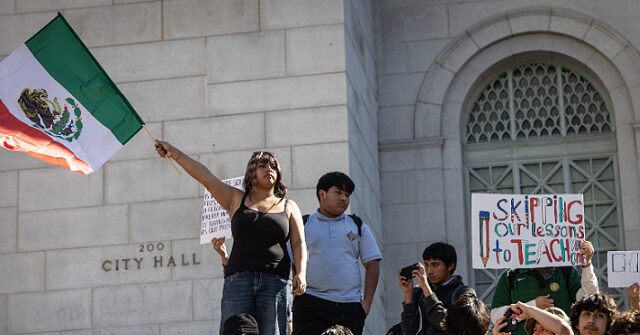 Teachers Lead Anti-ICE School Walkouts with Violence, Foreign Flags