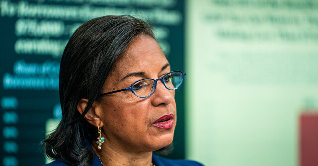 WASHINGTON, DC August 24, 2022: Domestic Policy Advisor Susan Rice during the daily press briefing in the James Brady Room at the White House on August 24, 2022. Domestic Policy Advisor Susan Rice and Deputy Director of the National Economic Council Bharat Ramamurti joined the briefing. (Photo by Demetrius Freeman/The Washington Post via Getty Images)