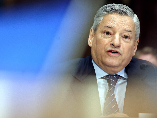 WASHINGTON, DC - FEBRUARY 03: Netflix Co-CEO Ted Sarandos testifies before the Senate Judi