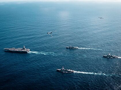 The U.S. Navy’s Gerald R. Ford Carrier Strike Group, including the flagship USS Gerald R