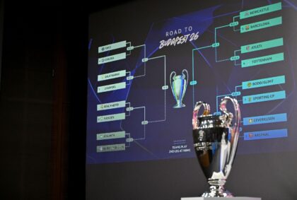 The draw for the latter stages of this season's UEFA Champions League was made on Fri