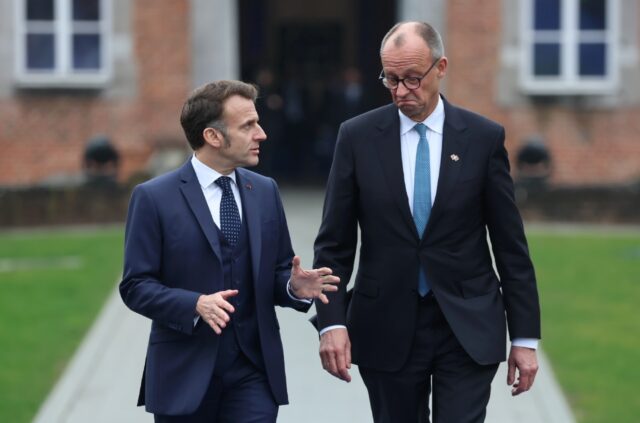 French President Emmanuel Macron and German Chancellor Friedrich Merz were keen to present