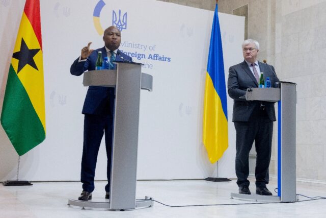 Ghana's Foreign Minister Samuel Okudzeto Ablakwa visited Ukraine this week