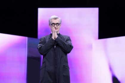 Jury president Wim Wenders at the opening of the Berlin Film Festival which was rocked by
