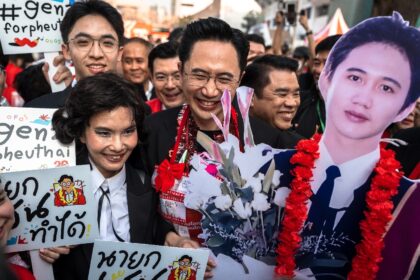 No party is forecast to win an outright majority in Thailand's elections, with coalit